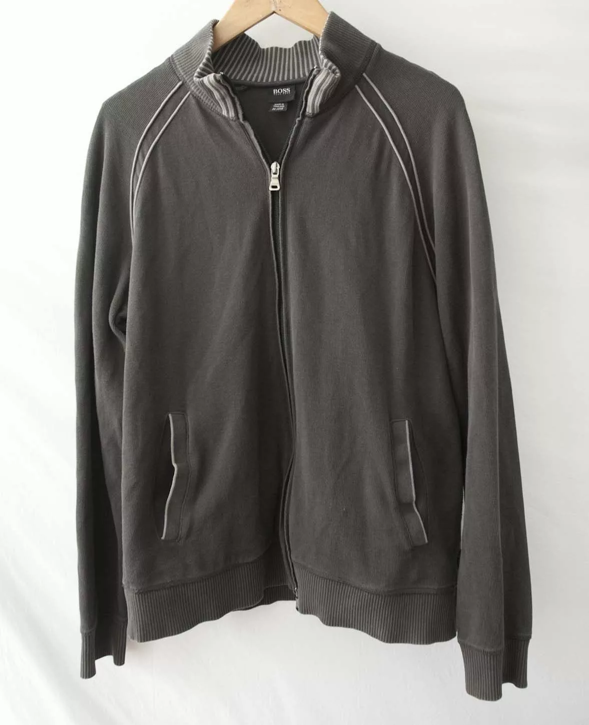 Hugo Boss Light Jackets Hugo Boss Jacket Full Zip Size L Cotton Multi