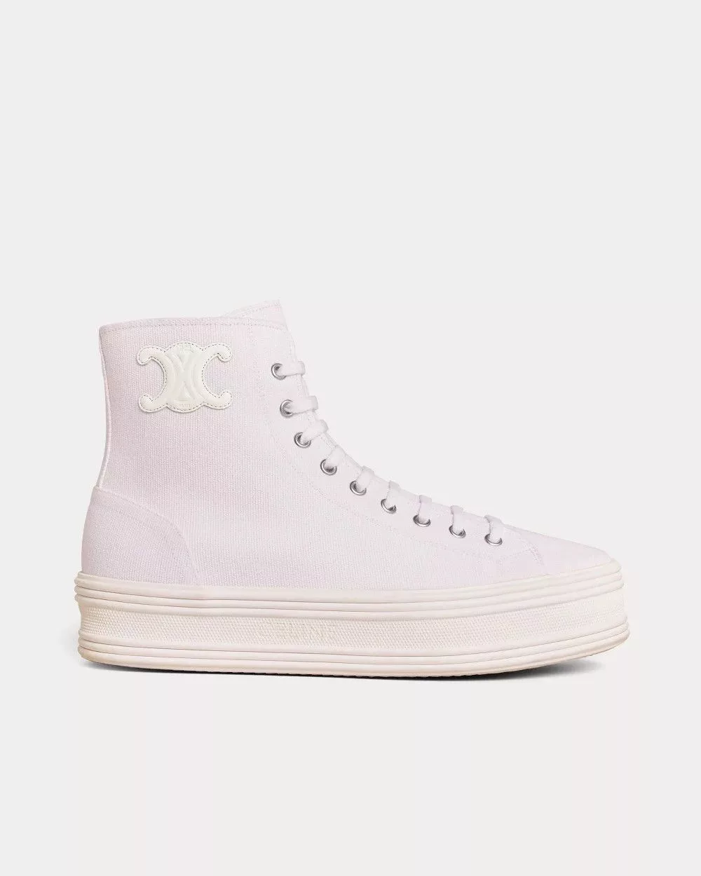Celine Hi Top Sneakers Celine o1bcso1str0724 High Lace up Sneaker in Optic White