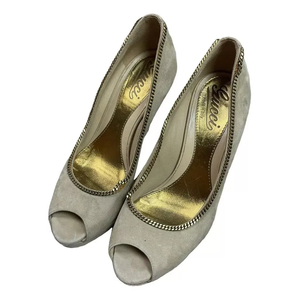 Gucci heels Size: 36 Beige