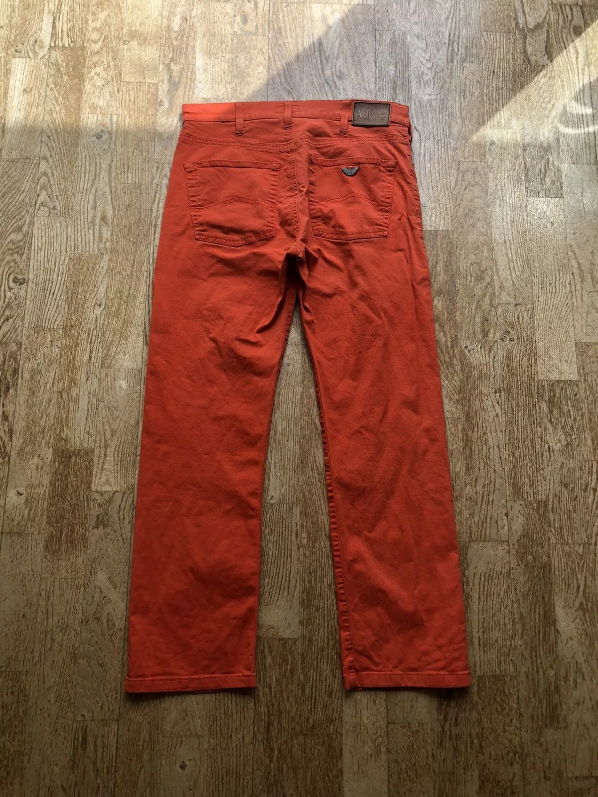 Armani Casual Pants Armani × Vintage RARE VINTAGE ARMANI JEANS COMFORT FIT QUALITY PANTS Orange Streetwear