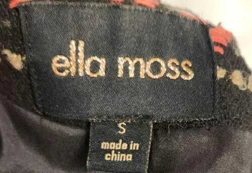 Designer Jackets Designer Ella Moss Jacket Size Small Chevron Pattern Faux Leather Brown