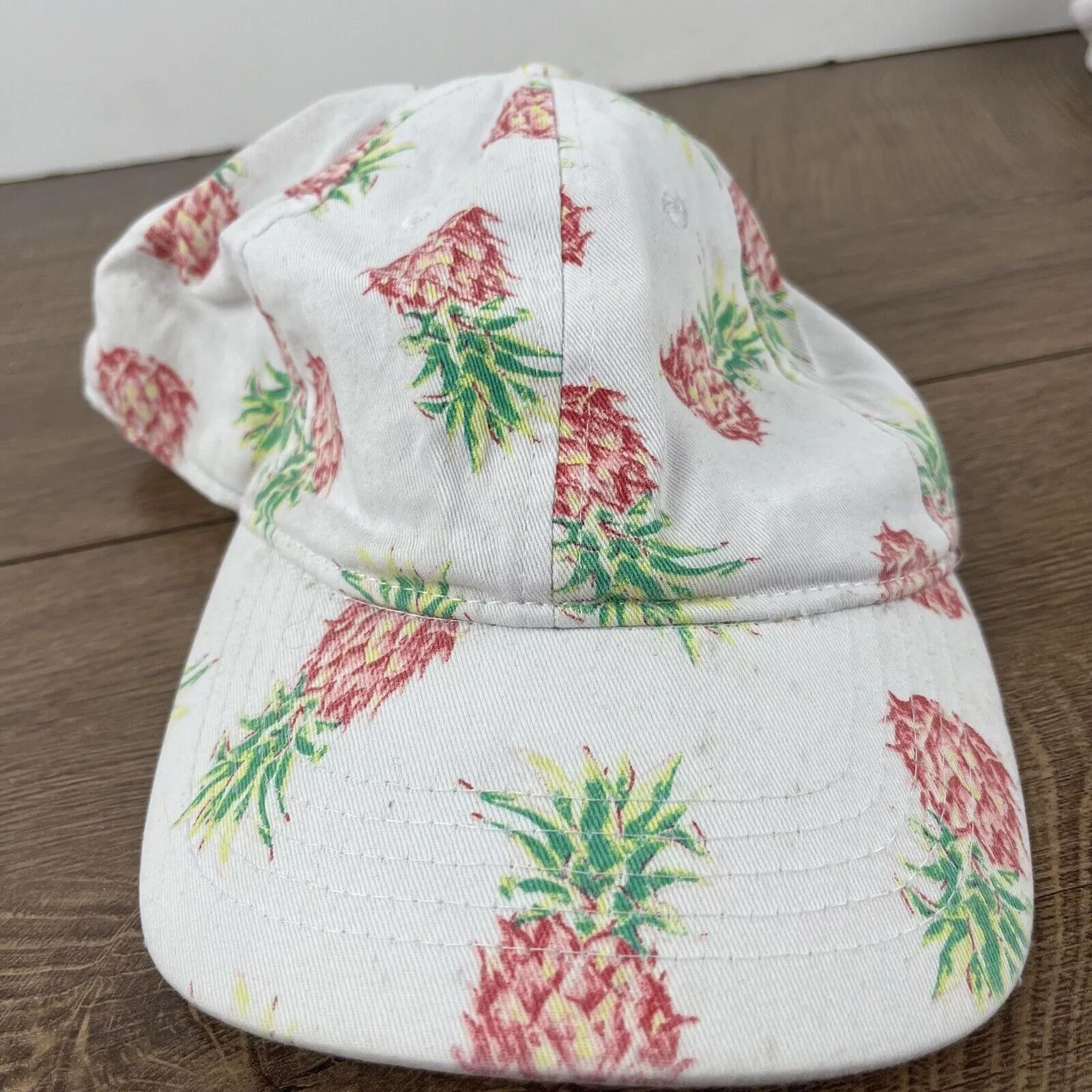 Other Hats Other Pineapple Adjustable Hat White Pineapple Adjustable Hat Adul