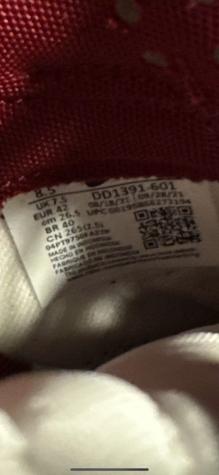 Nike Low Top Sneakers Nike dunk low “Team Red”