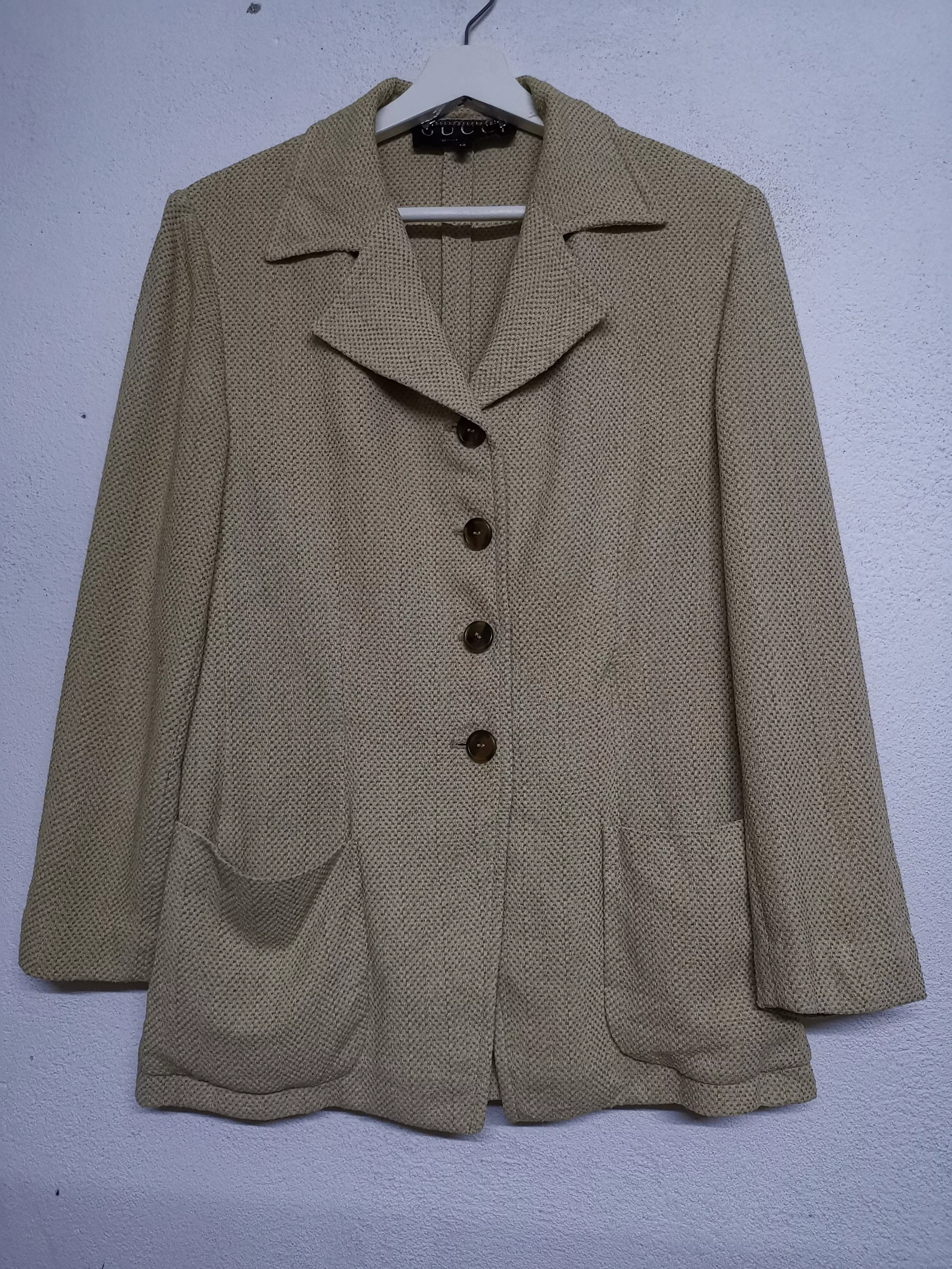 Gucci Light Jackets Gucci Made in Italy Casual Jacket Gray Luxury