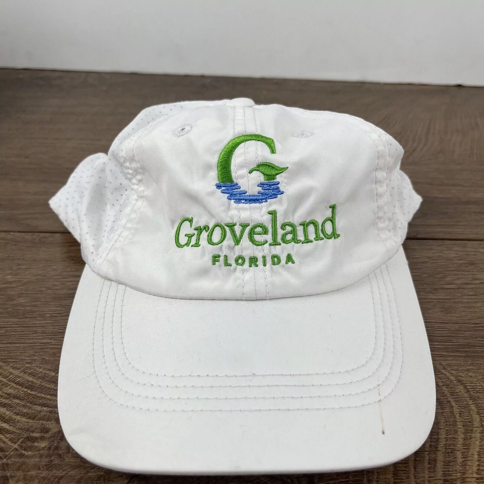 Other Hats Other Groveland Florida Hat White Adjustable Hat White Adult Size