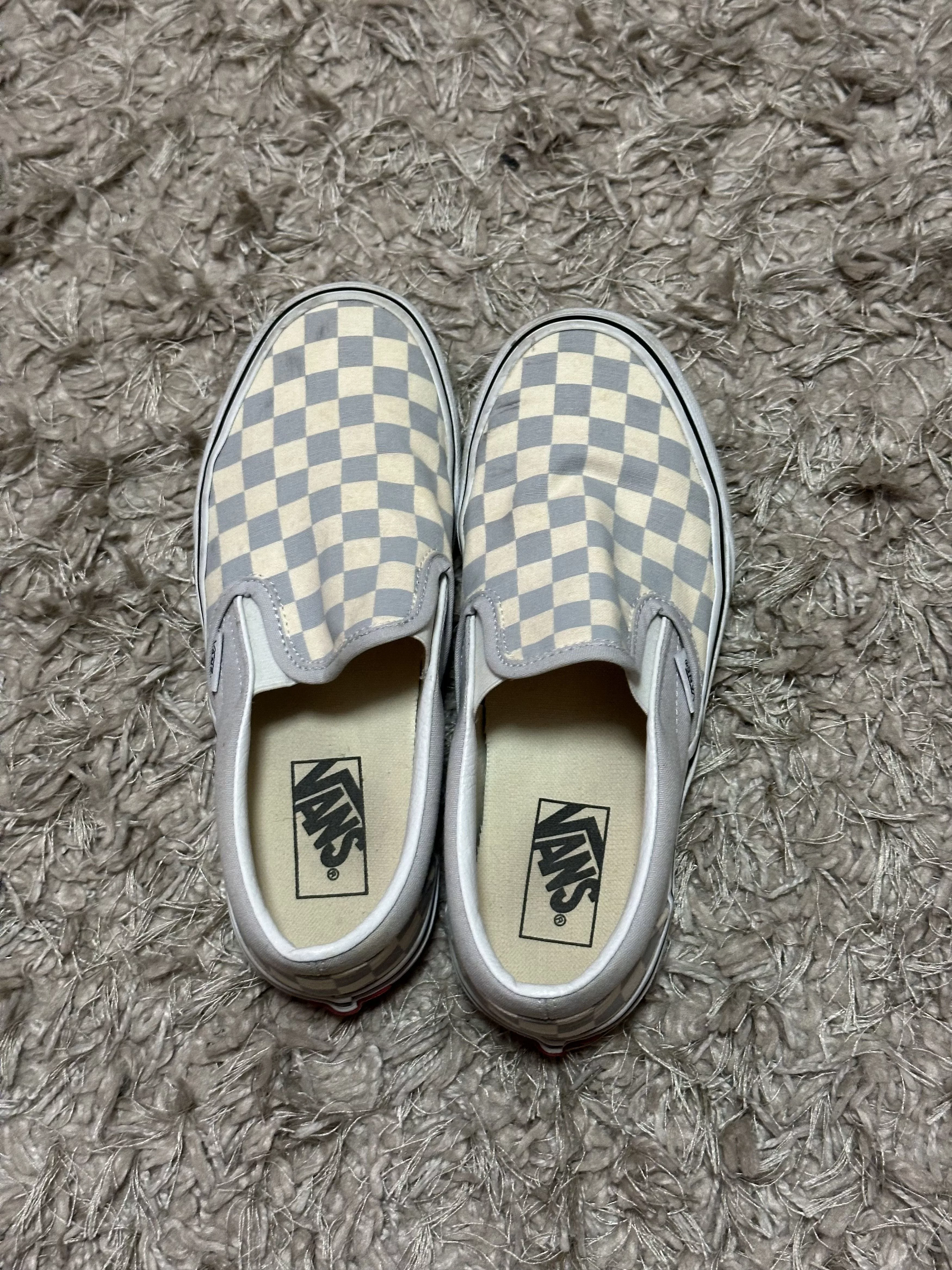 Vans Slip Ons Vans Low Top Slip-on Checkboard White