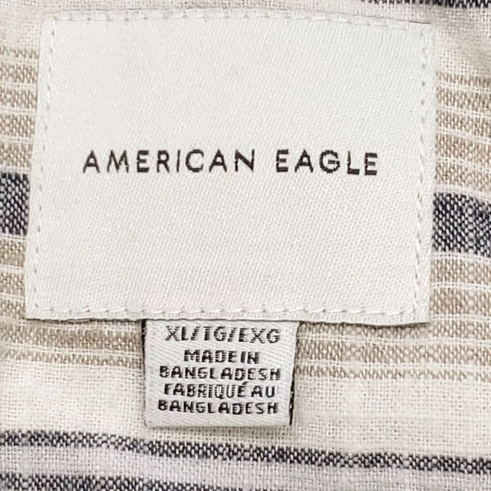 American Eagle Outfitters Shirts Button Ups American Eagle Outfitters American Eagle Button Up Shirt Adult Mens Size XL Beige Gray Brown