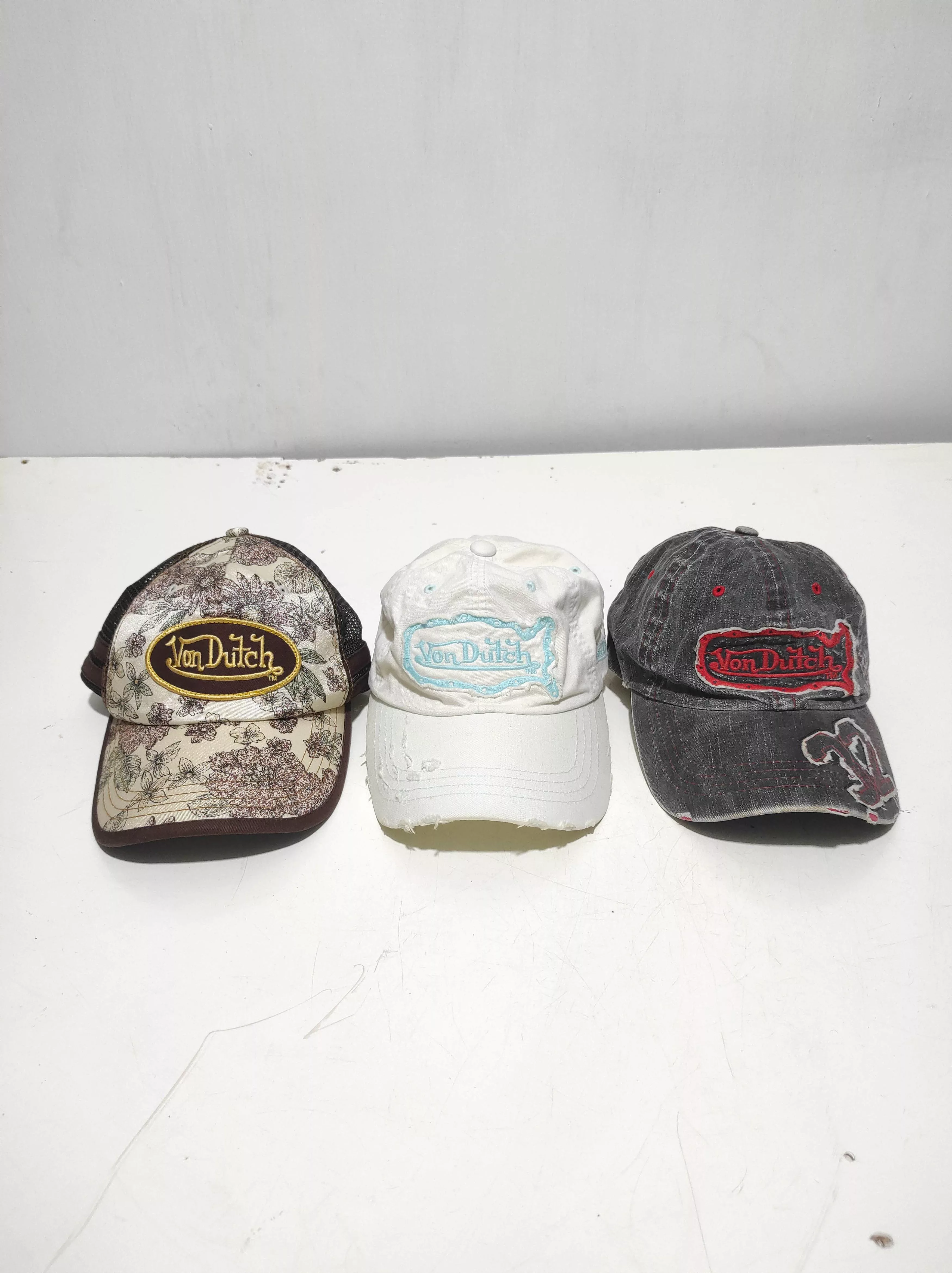 Von Dutch Hats Caps Combo 3pcs Multi Streetwear