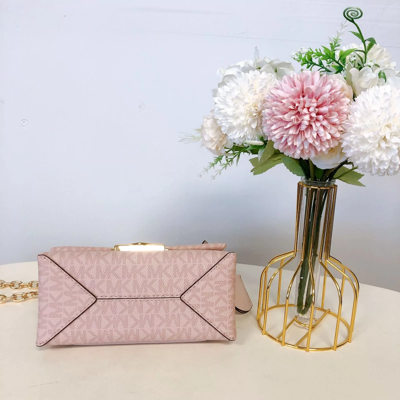 Michael Kors Crossbody Bags (E)Michael Kors 35F2G0EC5B CECE EXTRA SMALL IN POWDER BLUSH Pink