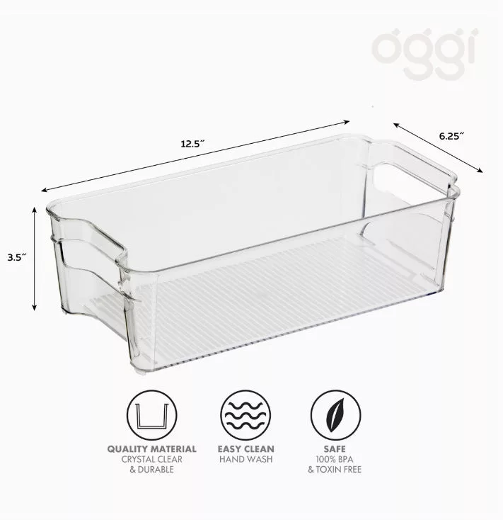 Storage Bin - Stackable 12.5 X 6.25 X 3.5