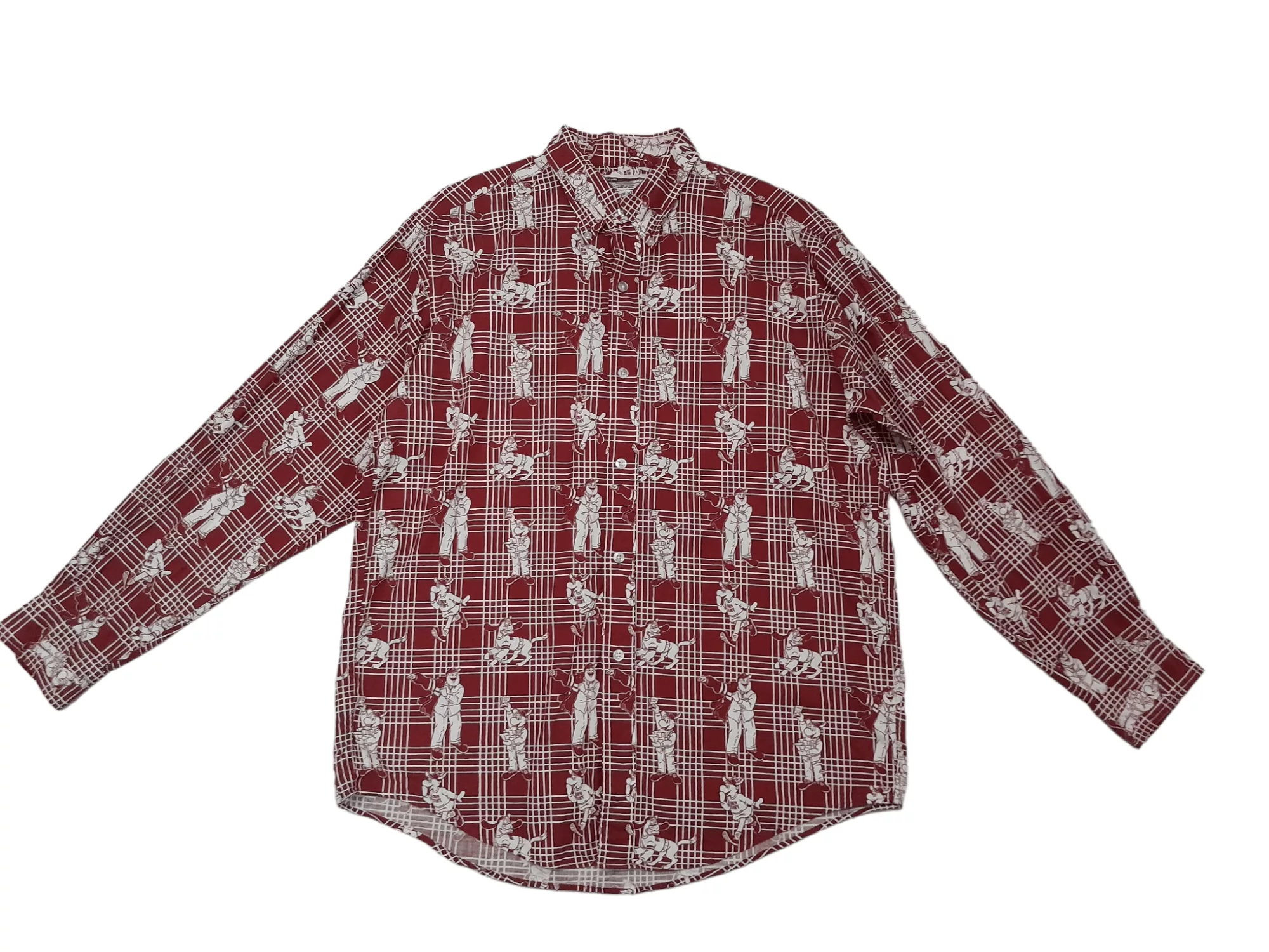 Captain Santors Shirts Button Ups Captain Santors × Japanese Brand Captain Santa Shirt Button (F278) Red