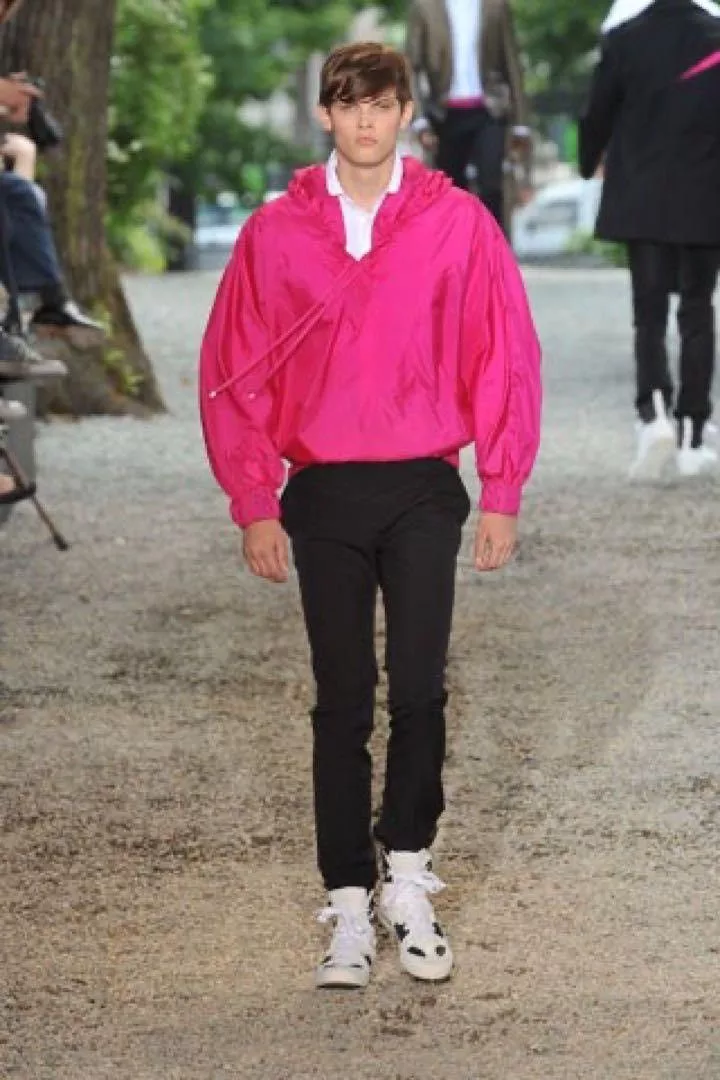Dior Light Jackets Dior × Kris Van Assche Magenta rare silk dolman anorak jacket Pink