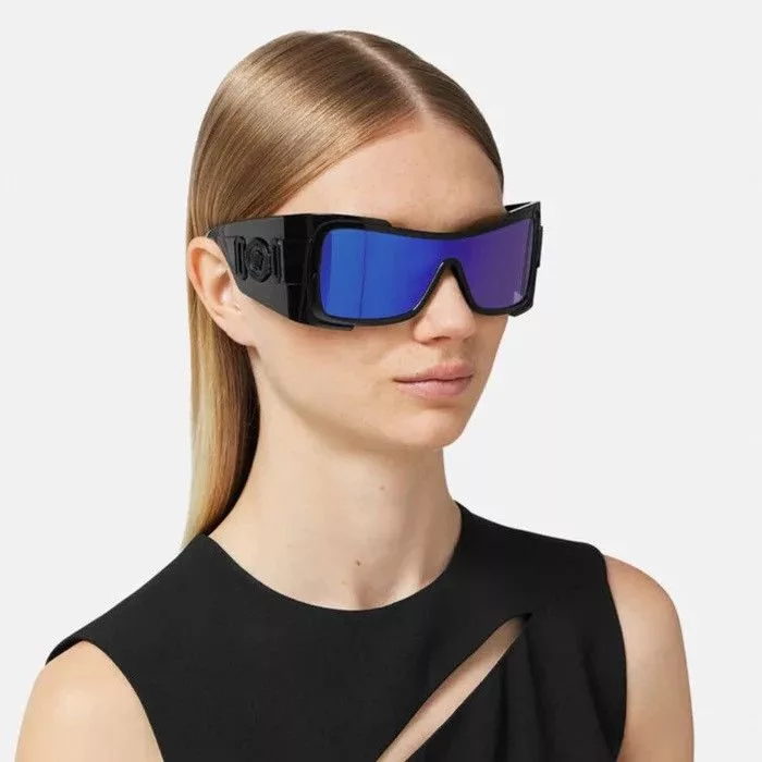 Versace Sunglasses NEW VE4451 GB1/55 UNISEX SHIELD SUNGLASSES VERSACE MOD 4451 Black