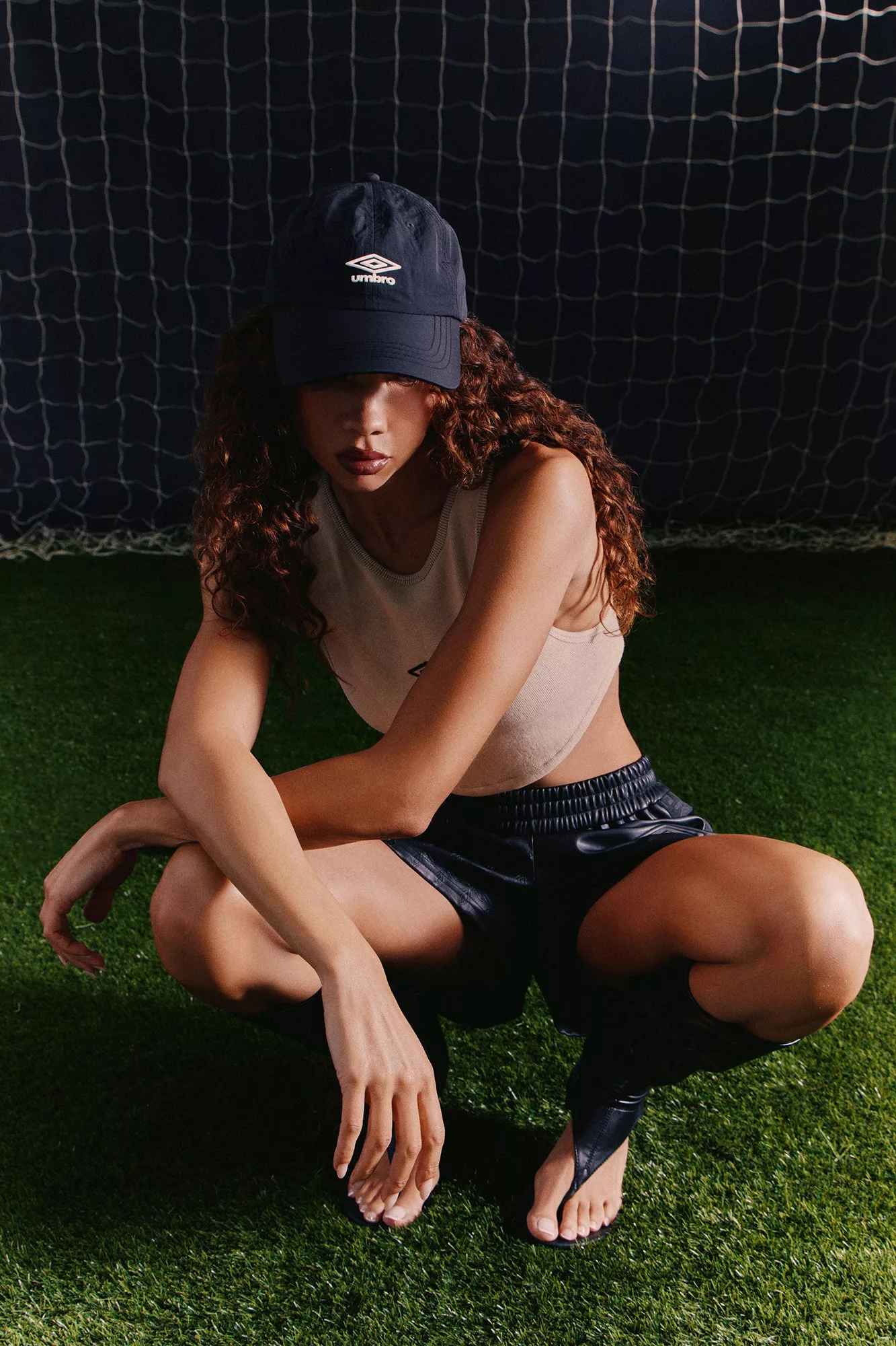 Umbro Unisex Nylon Baseball Hat - Black