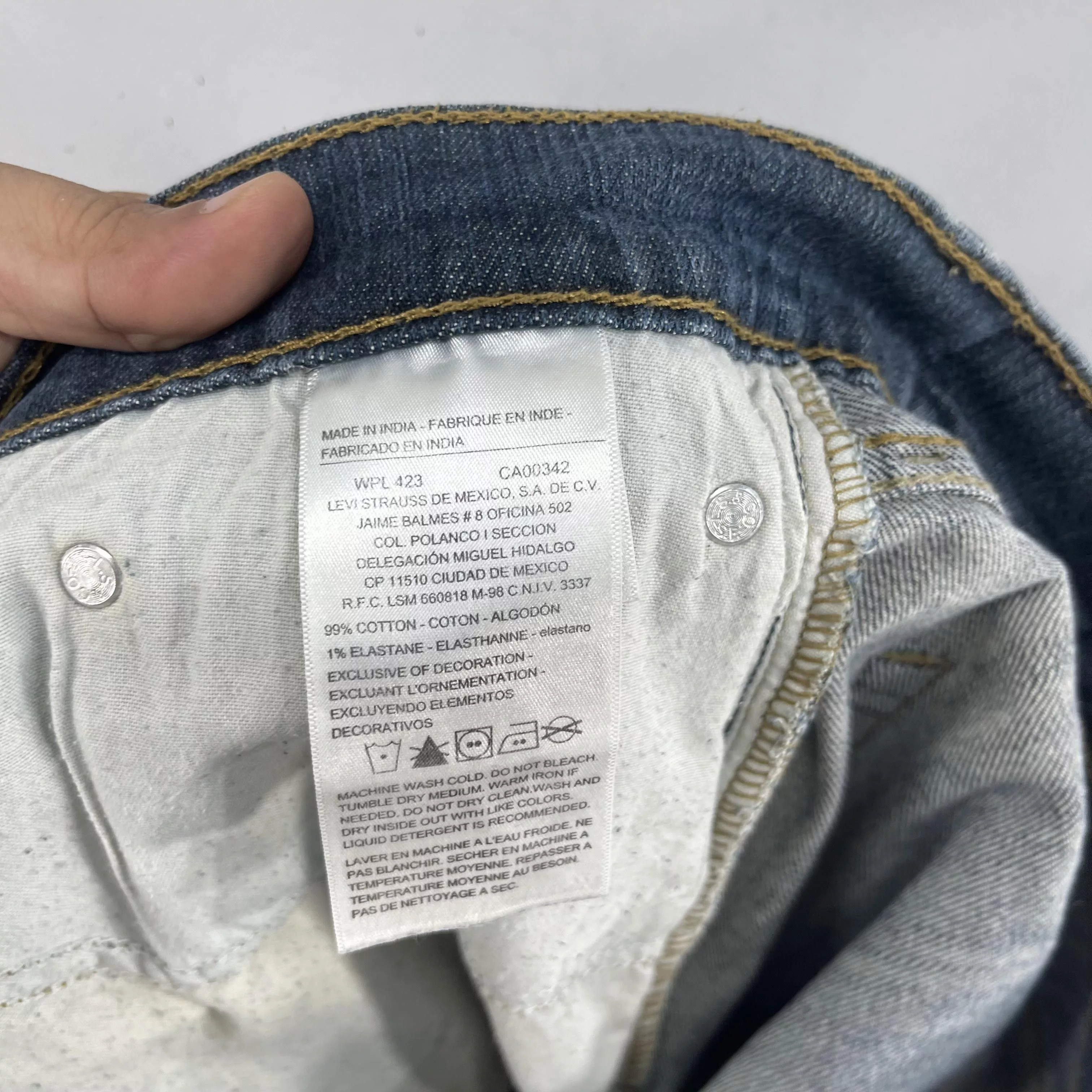 Levi's Denim Levi's Size 39 Vintage Levis Signature Distressed Reconstruct Jeans Blue Streetwear