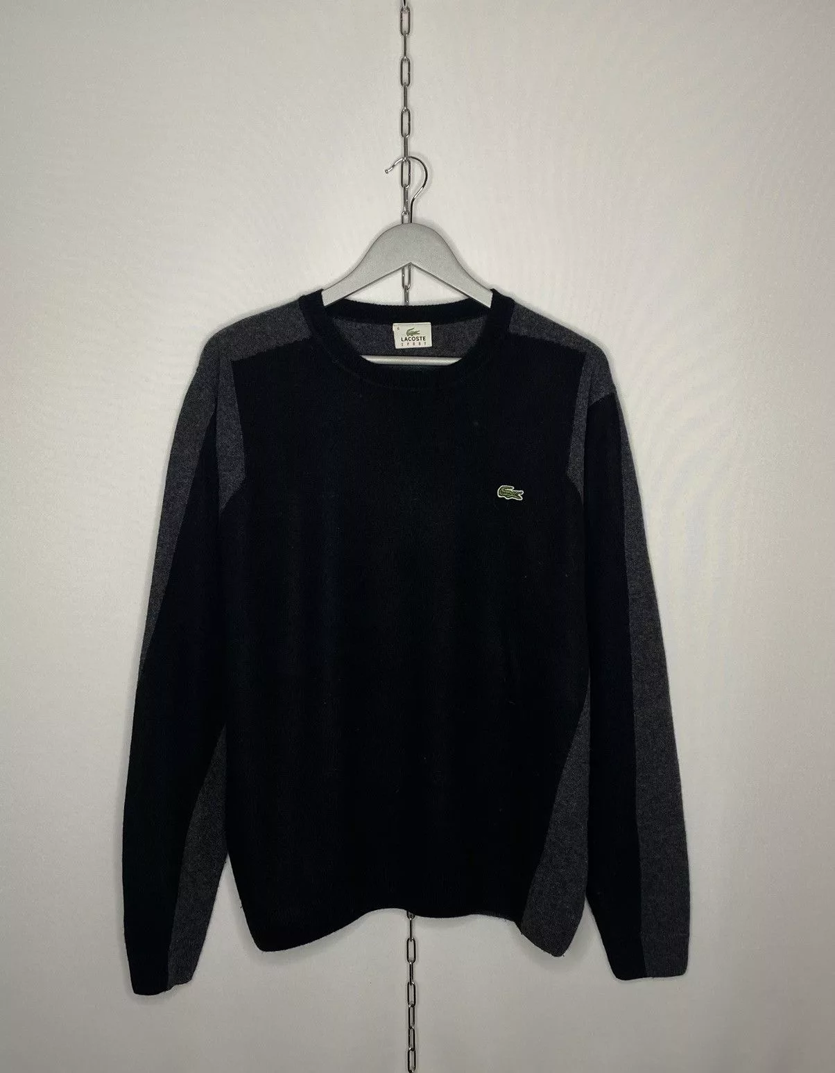Lacoste Sweaters Knitwear Lacoste × Vintage Vintage Lacoste Sport 100% Laine Wool Sweater Jumper Multi Streetwear