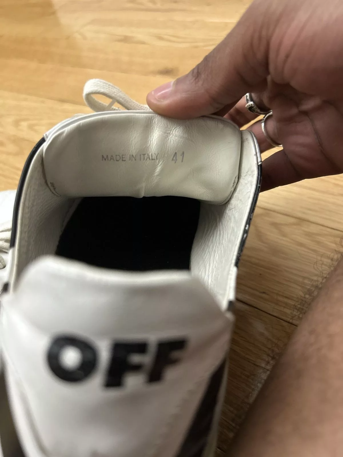Off-White Low Top Sneakers Off-White × Virgil Abloh 2018 VIRGIL “ BLUE COLLAR “ Black