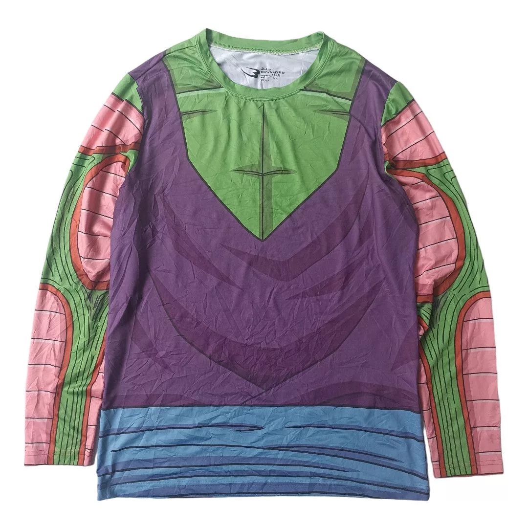 Anime Long Sleeve T Shirts Anime × Cartoon Network Vintage Y2K Picollo Cosplay Longsleeve Multi