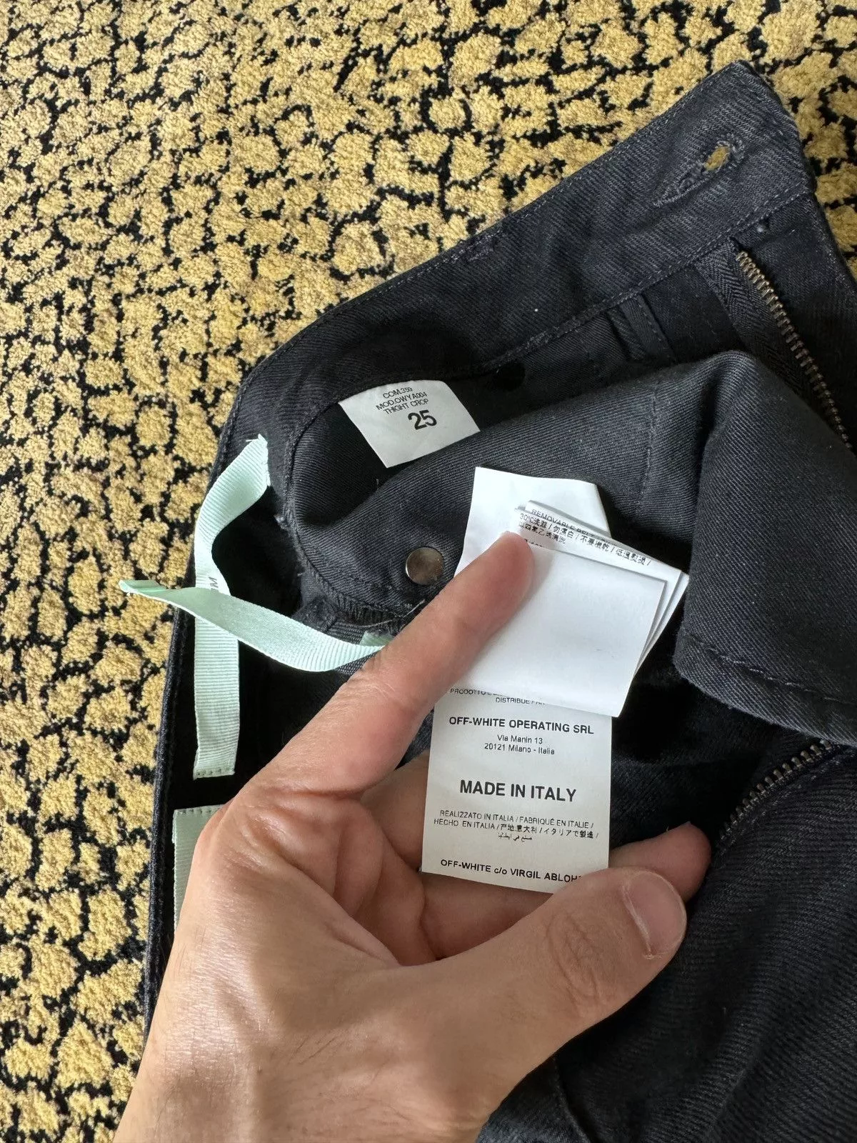 Off-White Jeans Off-White Off White Denim Black
