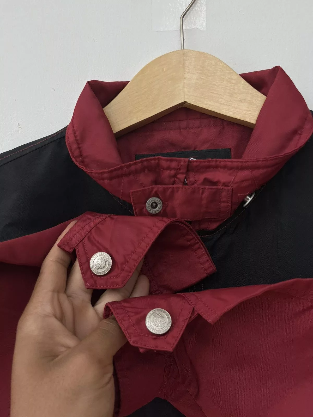 Harley Davidson Light Jackets Harley Davidson × Vintage Harley Davidson ‘IRON HUMS WHEN ITS HAPPY’ Rider Jacket Multi
