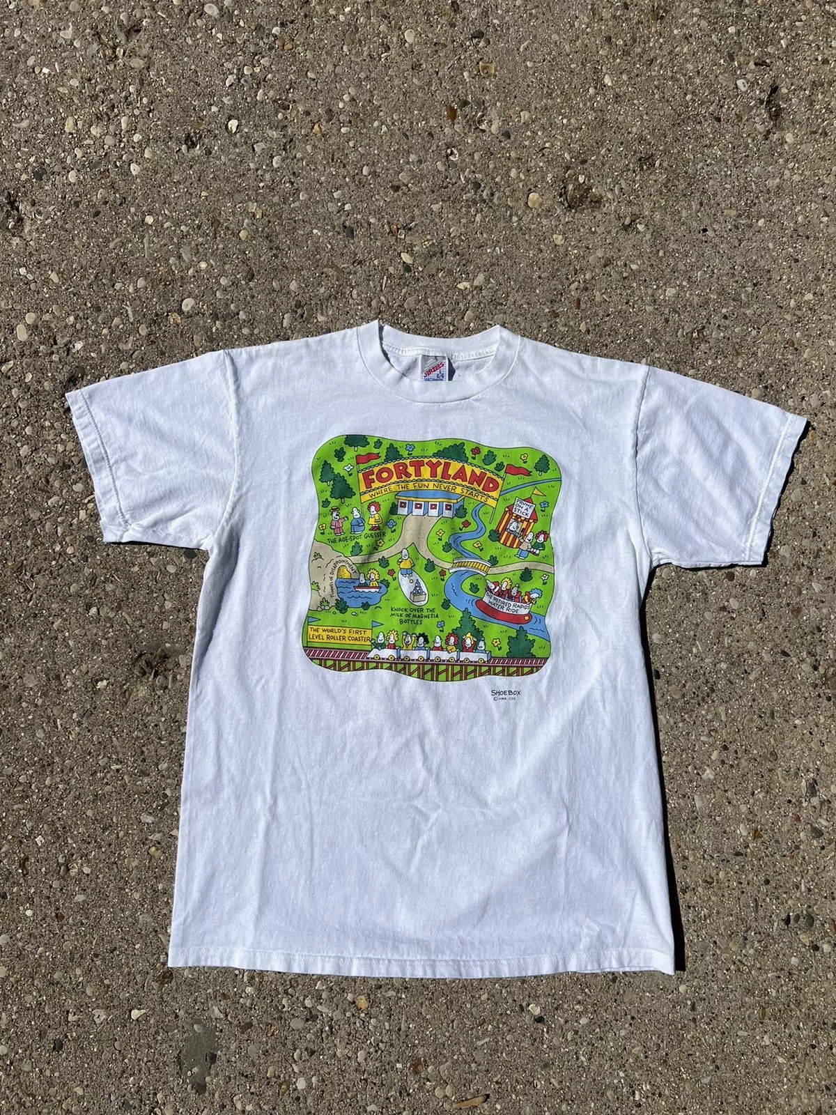 Jerzees Short Sleeve T Shirts Jerzees × Vintage Vintage Funny T-shirt White
