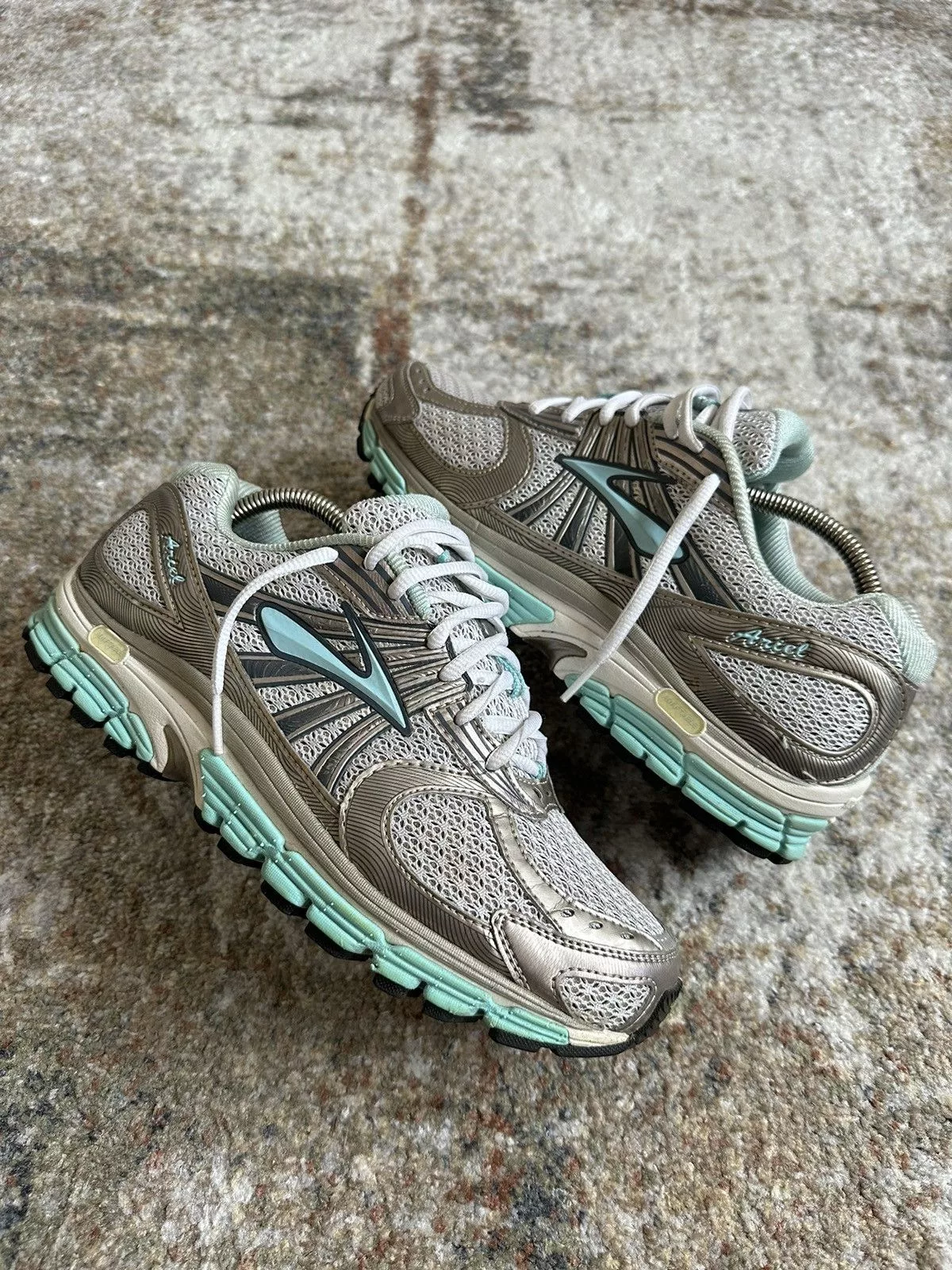 Brooks Low Top Sneakers Brooks × Vintage 🐬 Brooks Ariel Vintage Running Shoes 00s Y2K Daddy Baby Blue