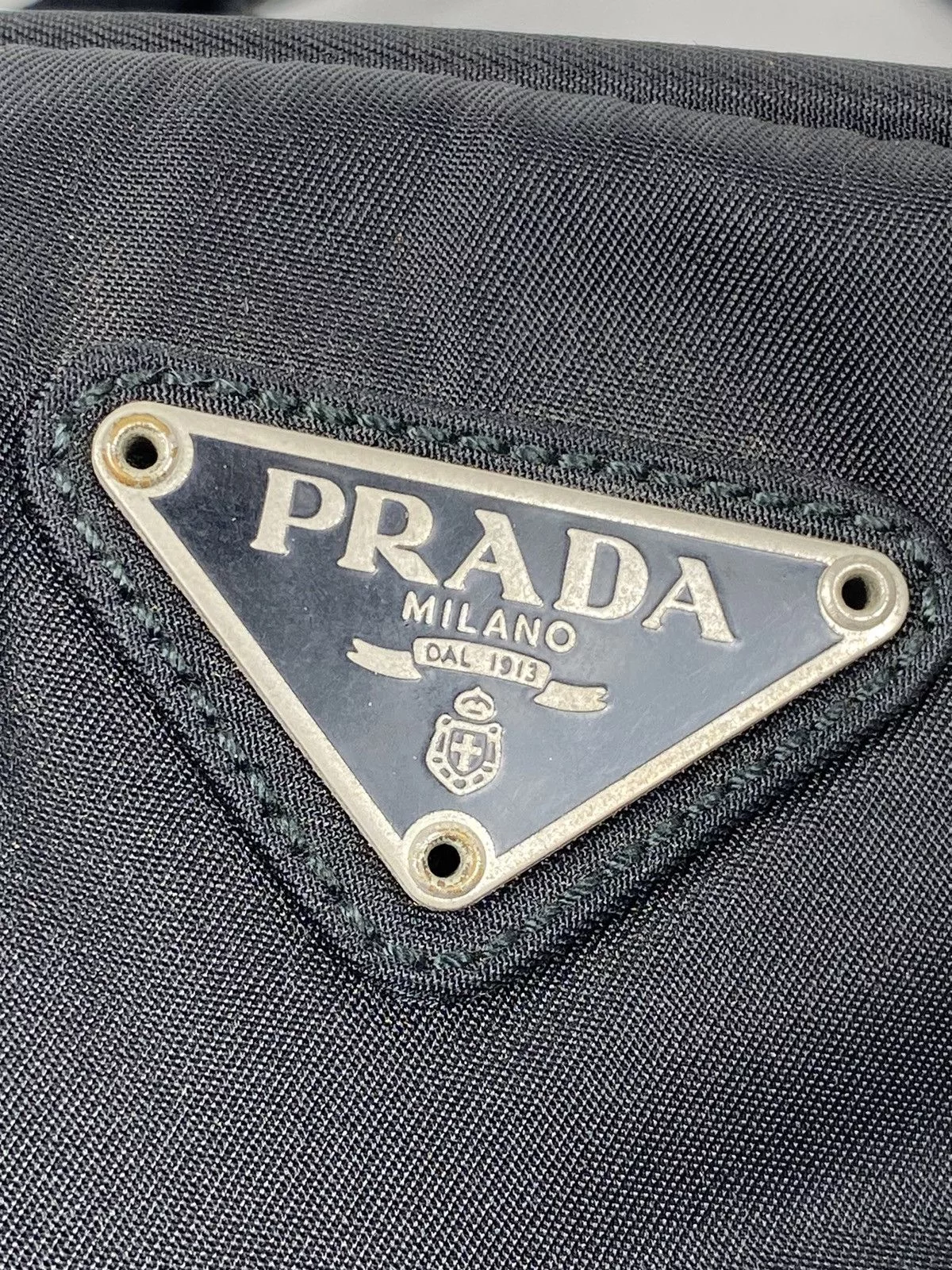 Prada Shoulder Bags Prada Tessuto Nero Nylon Shoulder Bag Black