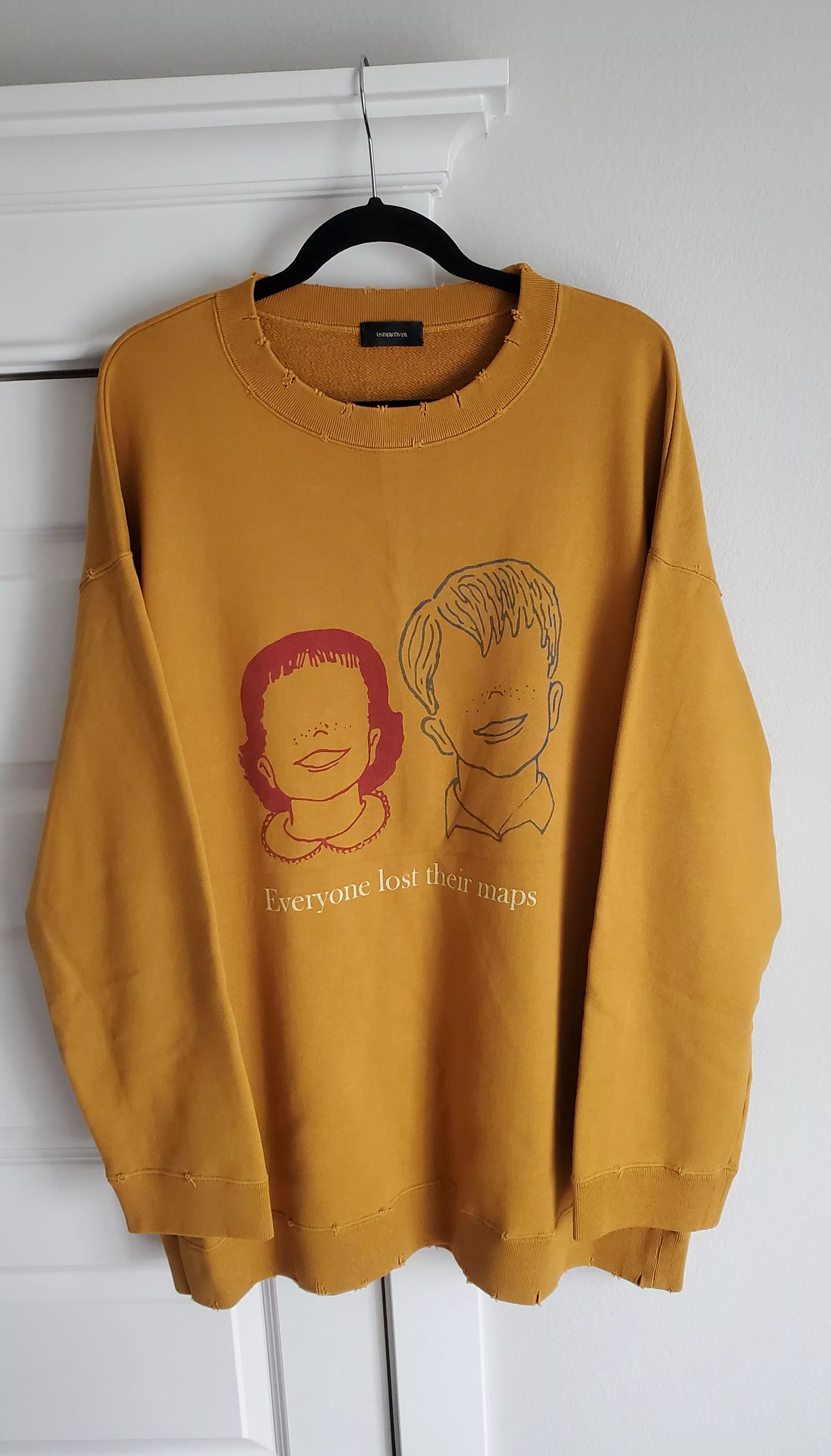 Undercover Sweaters Knitwear Undercover AW17 Brain Washed Generation Oversized Sweater Gold