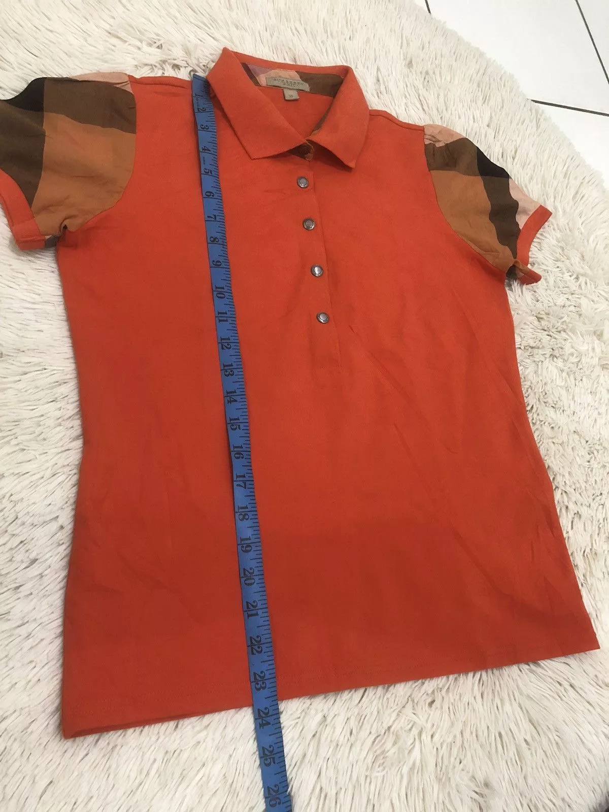 Burberry Polos Burberry Brit Polo Tee Orange