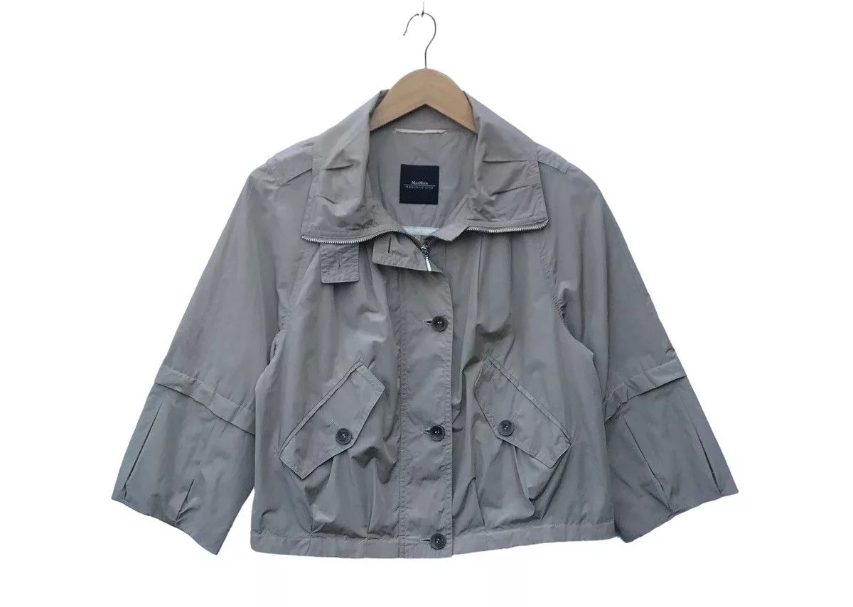 Max Mara Jackets Max Mara × Weekend Max Mara Max Mara Weekend Line Cropped Jacket White