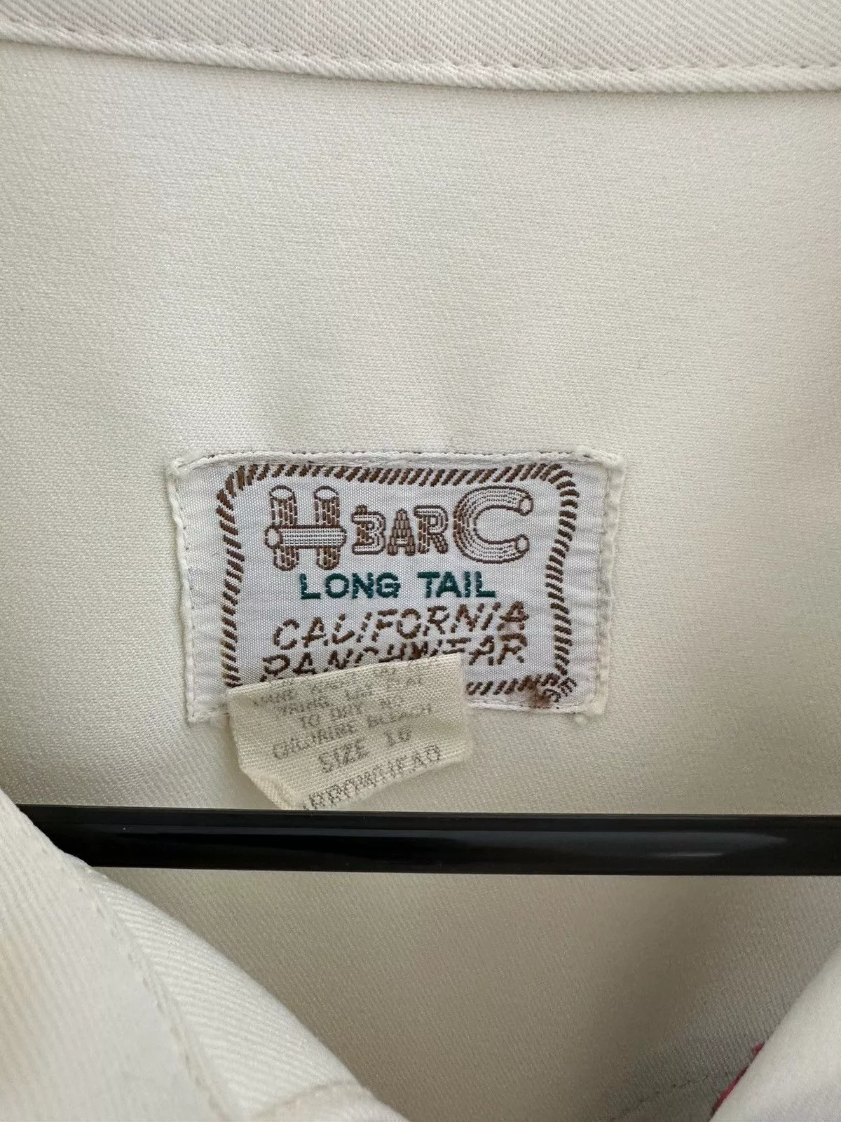 Vintage Shirts Button Ups Vintage HbarC Western Snap White