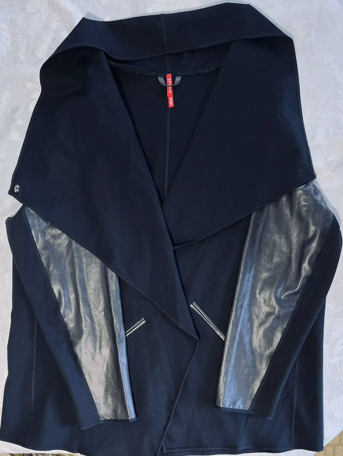 Spanx Jackets Spanx Drap Front Jacket Black