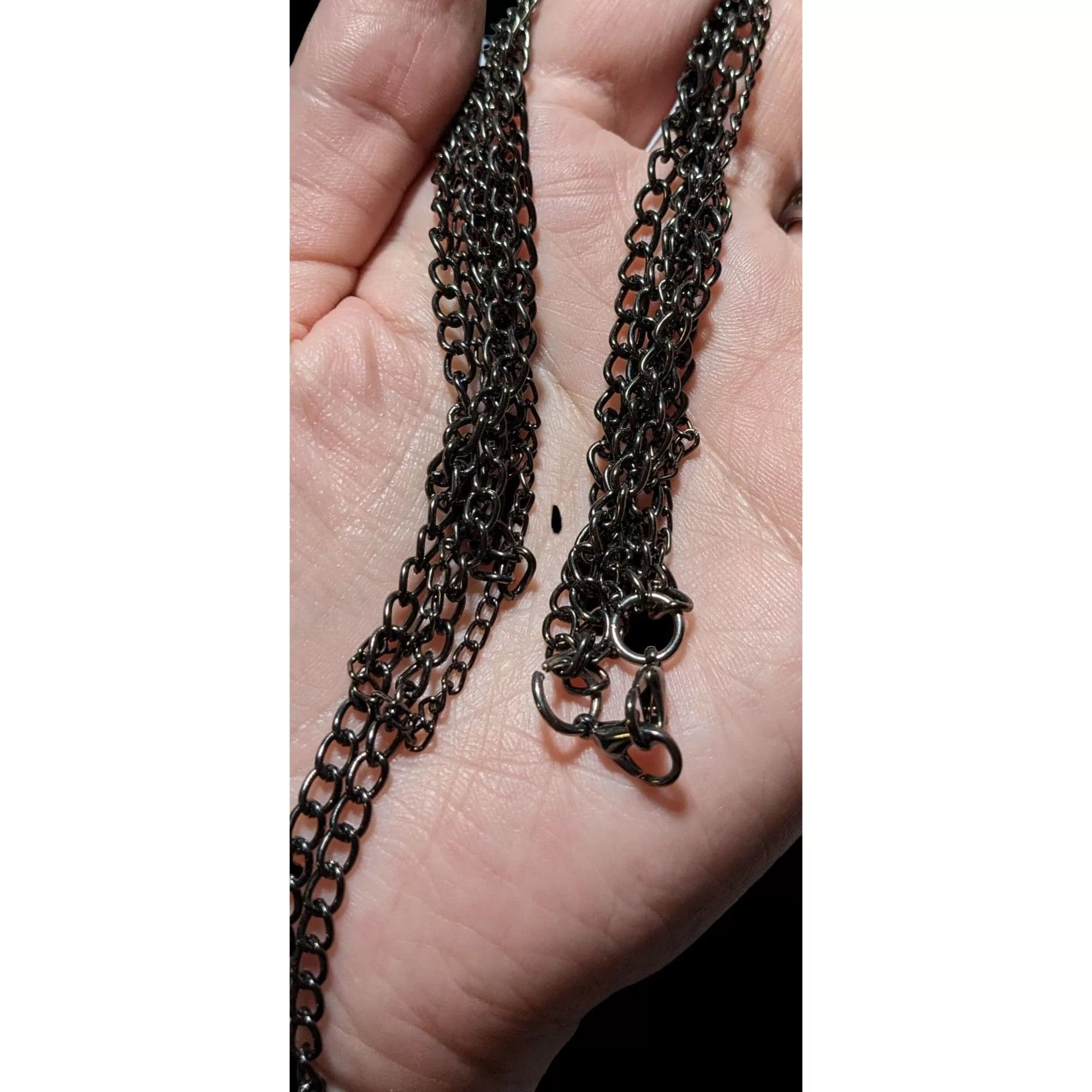 Other Necklaces Other Triple Chain Necklace Silver