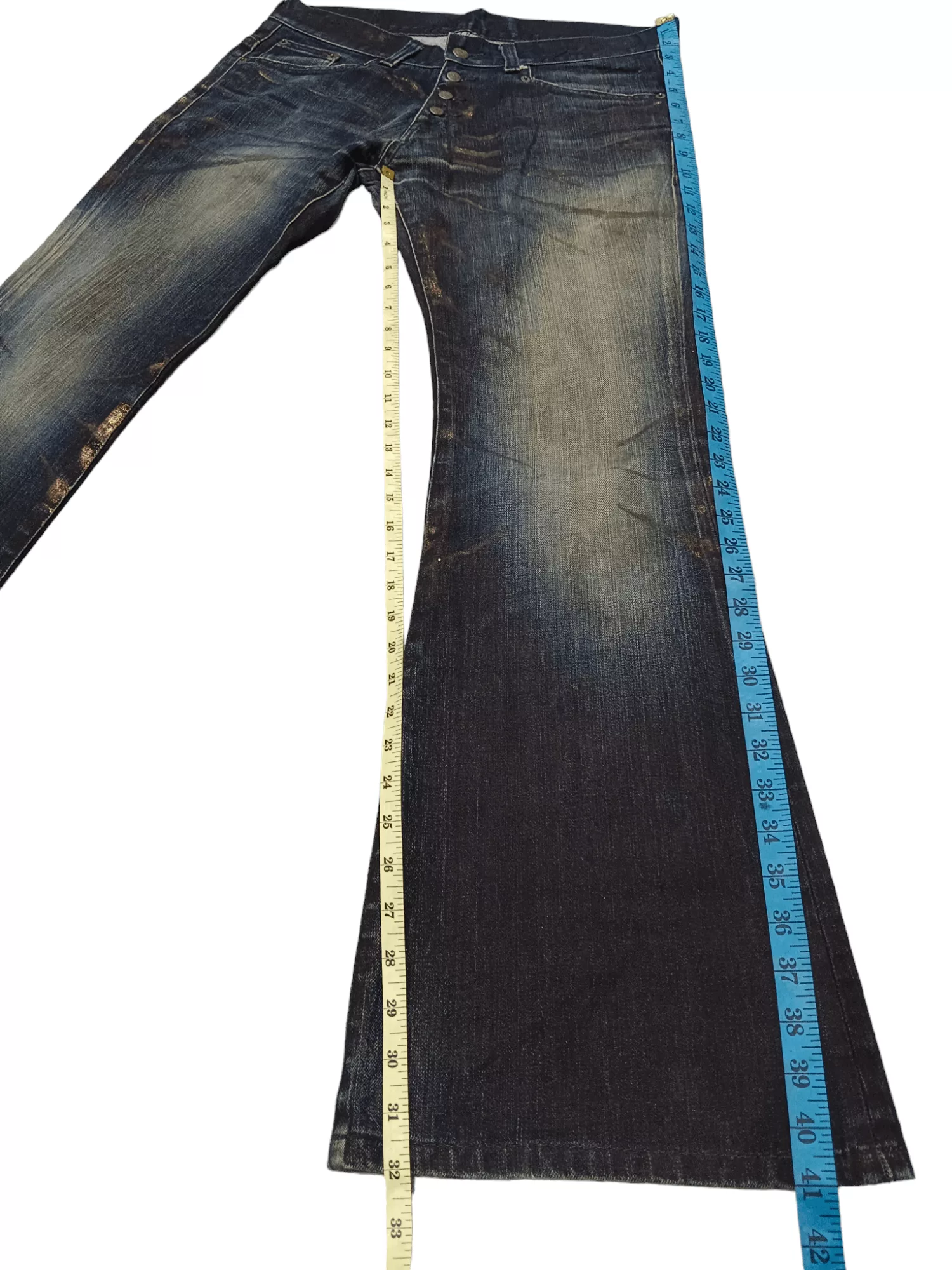 Tornado Mart Denim Rare!!! Tornado Mart Seditionaries Super Flare Jeans Blue