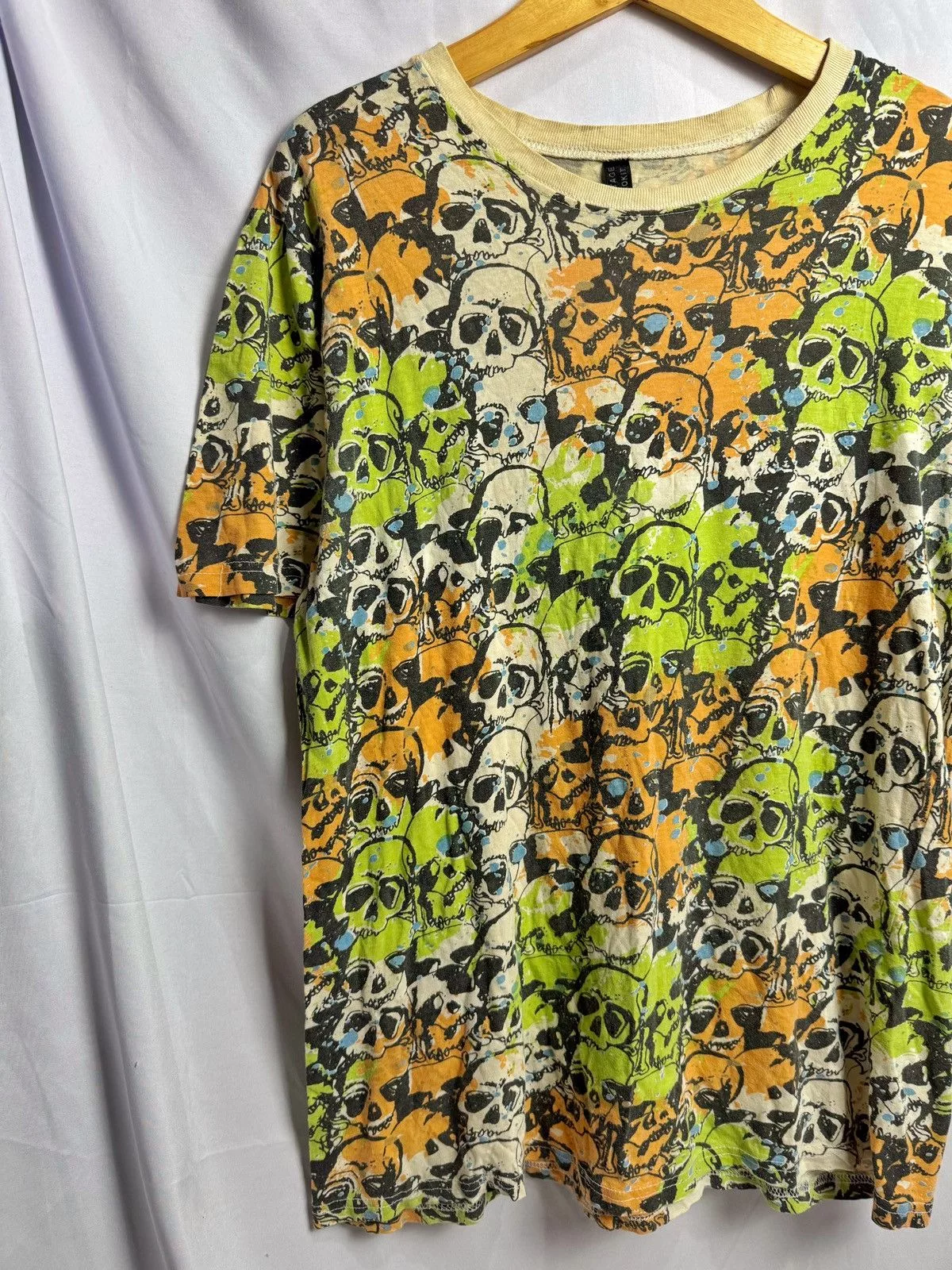 14th Addiction Short Sleeve T Shirts 14th Addiction × If Six Was Nine × Japanese Brand Japanese Skulls Full Art Tees Multi