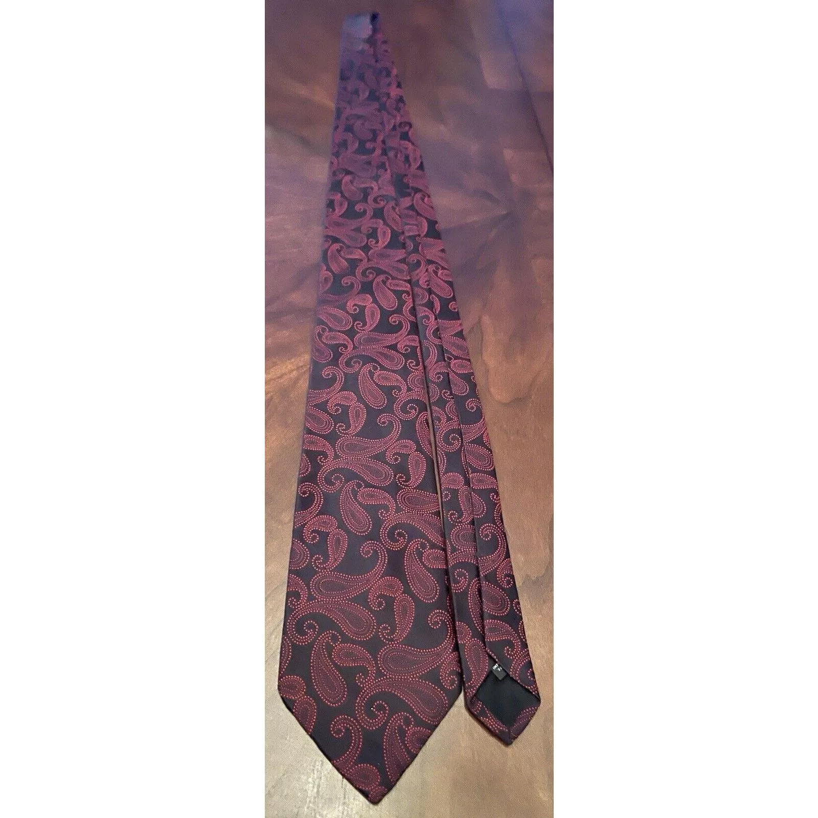 Other Ties Pocketsquares Other Express Design Studio Black Red Men’s Neck Tie Made In USA Multi