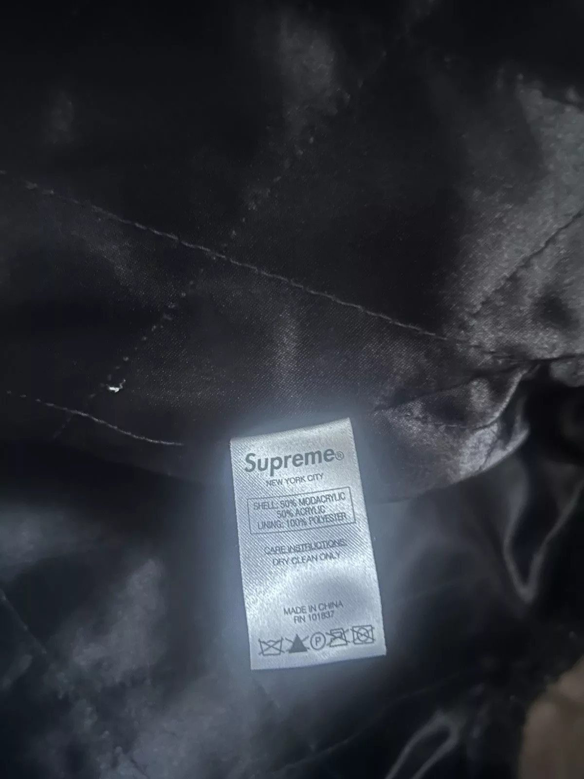 Supreme Heavy Coats Supreme Fur coat Black