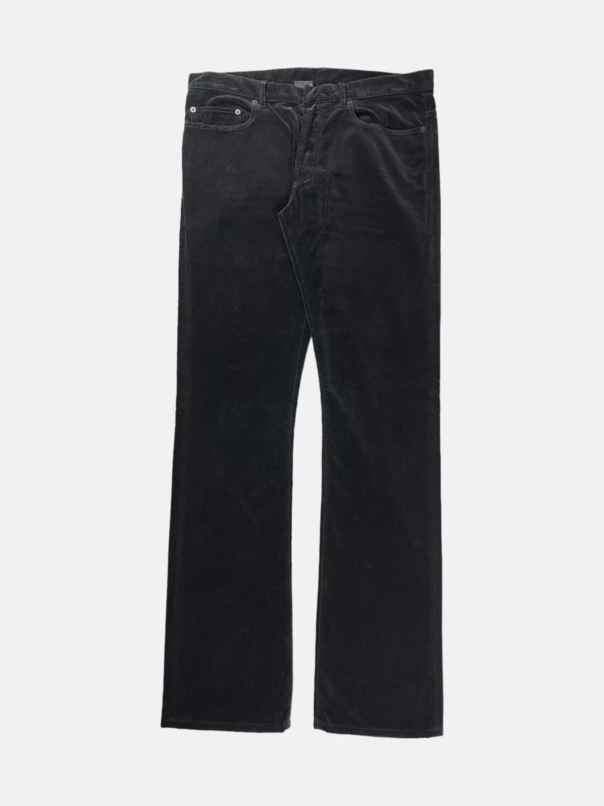 Dior Casual Pants Dior × Hedi Slimane Dior Homme - AW05 Velour Straight Pants Black