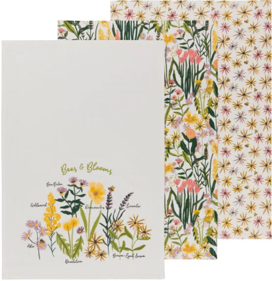 Bees & Blooms Bakers Floursack  3/set
