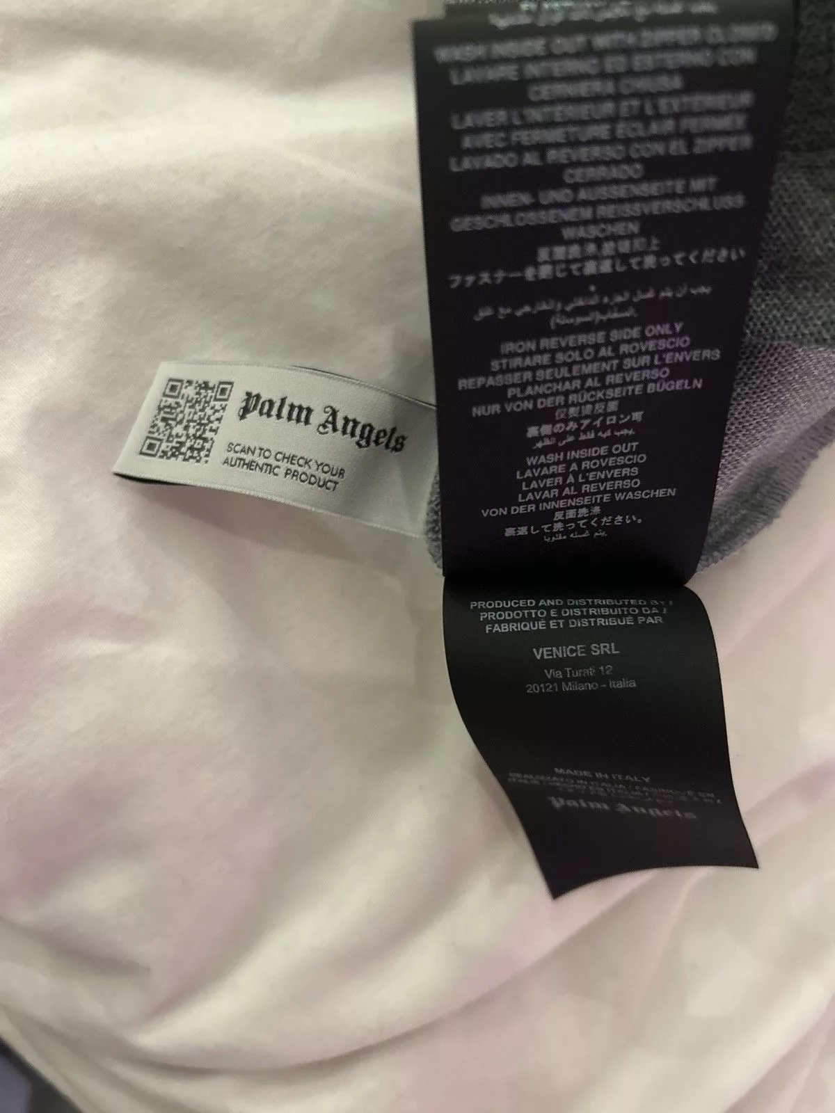 Palm Angels Jackets Palm Angels Palm Angles Track Jacket Gray