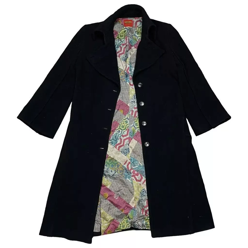 Kenzo Coats Kenzo Wool Coat Black Size fit M