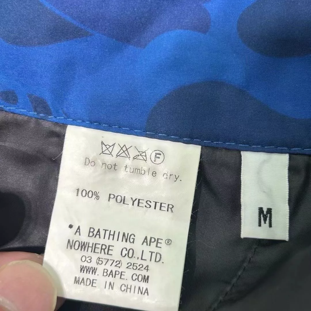 Bape Shorts Bape FIRE CAMO SHORTS Blue