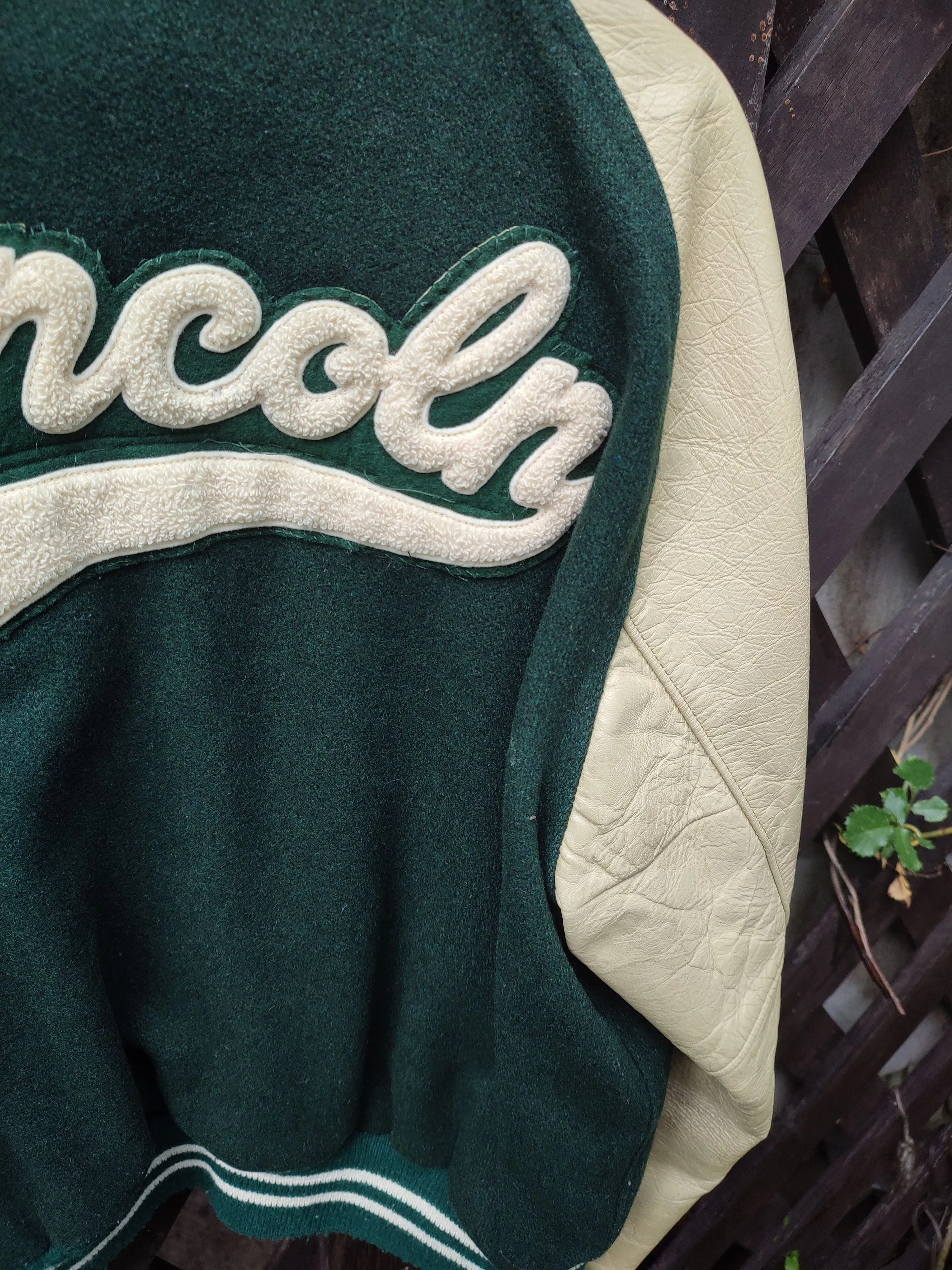 Vintage Light Jackets Vintage 70s Varsity jacket bottle green
