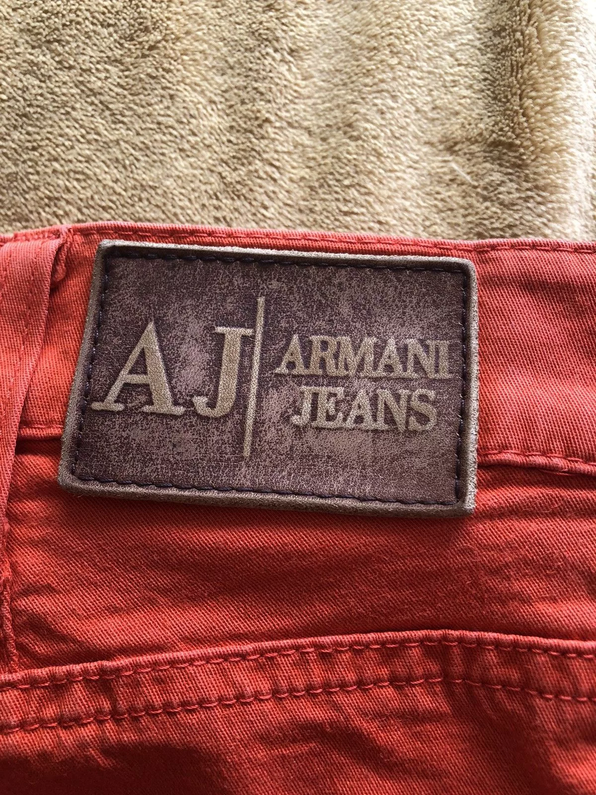 Armani Casual Pants Armani × Vintage RARE VINTAGE ARMANI JEANS COMFORT FIT QUALITY PANTS Orange Streetwear