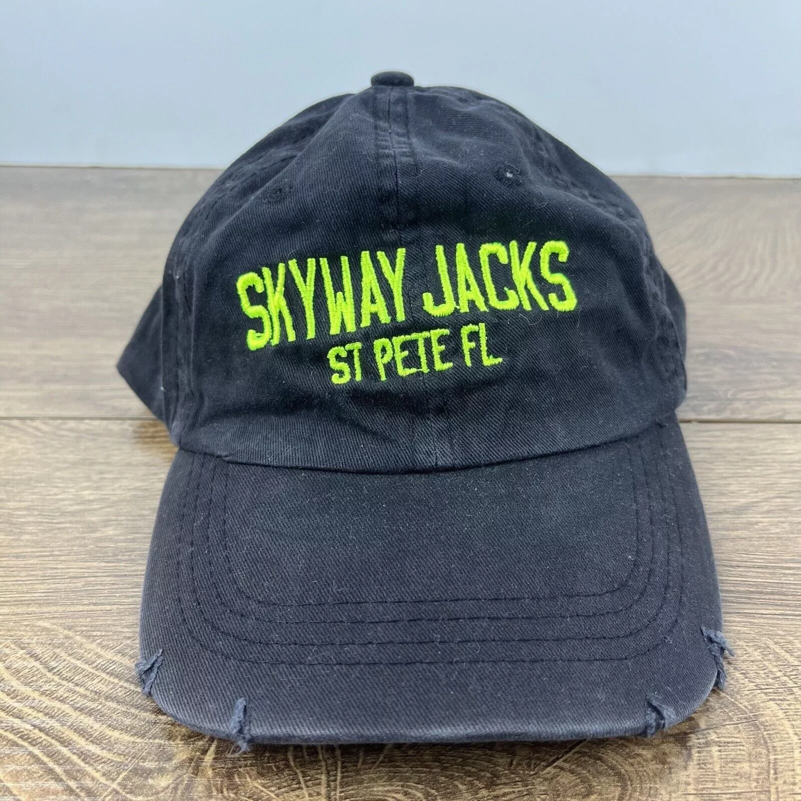 Other Hats Other Skyway Jacks Hat St Pete Florida Hat Black Adjustable Hat Bl