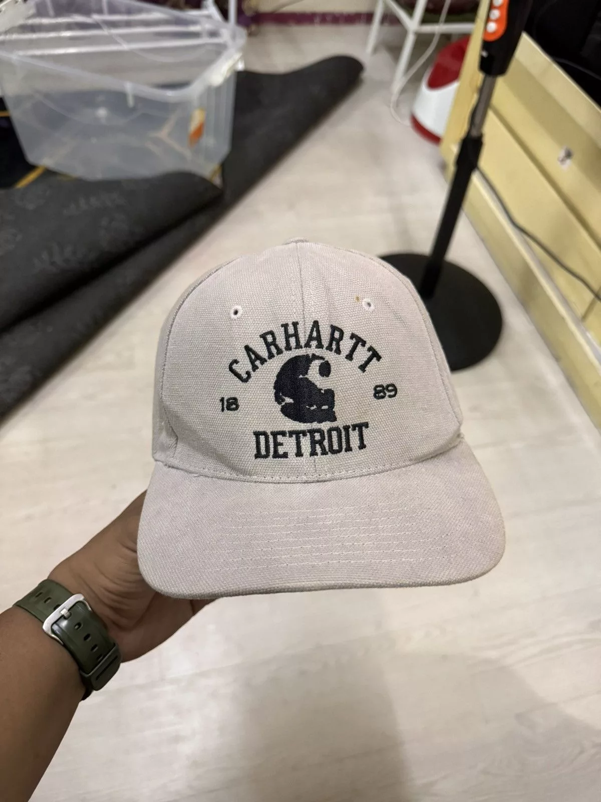 Carhartt Hats Carhartt × Carhartt Wip × Starter Carhartt Detroit Starter Embroidered Snapback Gray