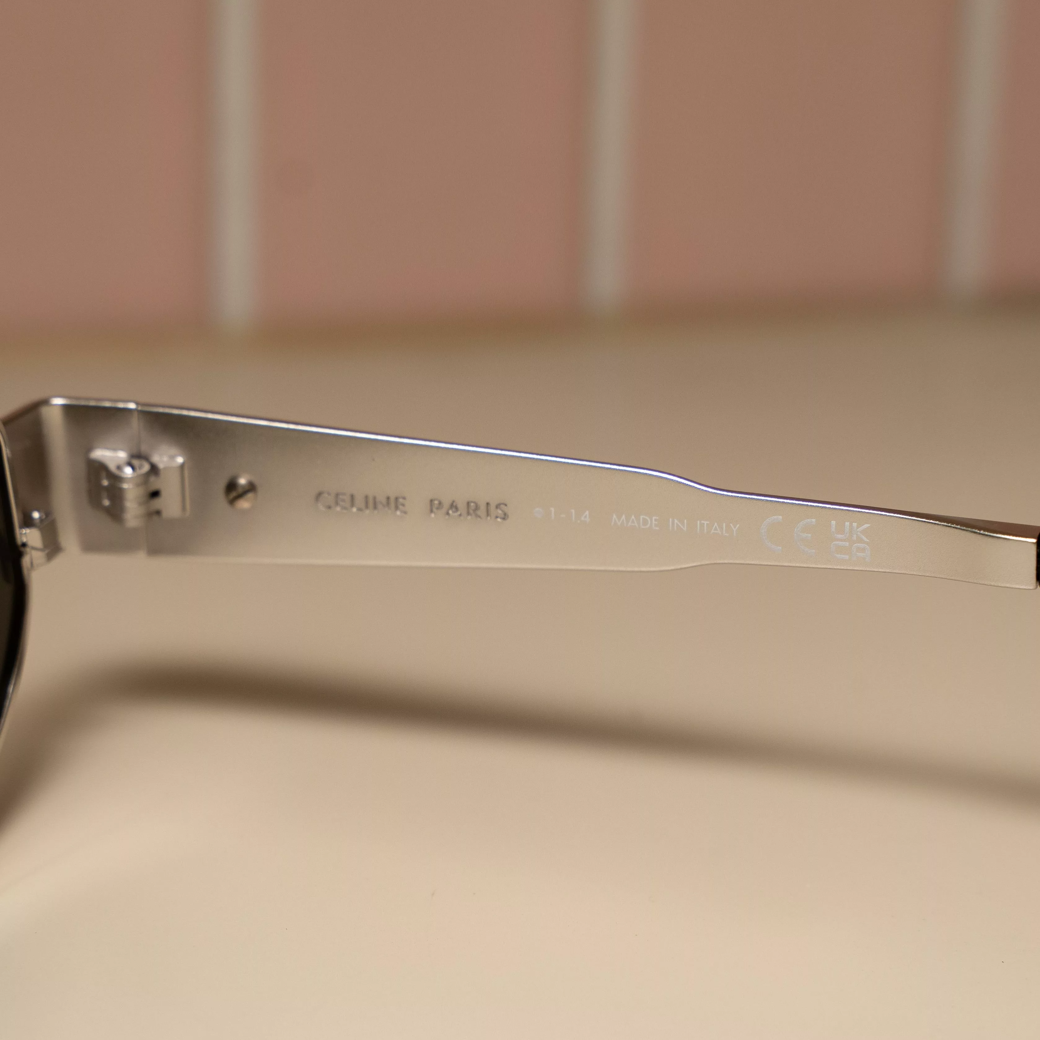 Celine Glasses CELINE Triomphe Metal SILVER