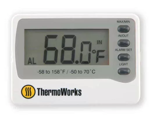 --Digital Fridge/Freezer Thermometer with Probe
