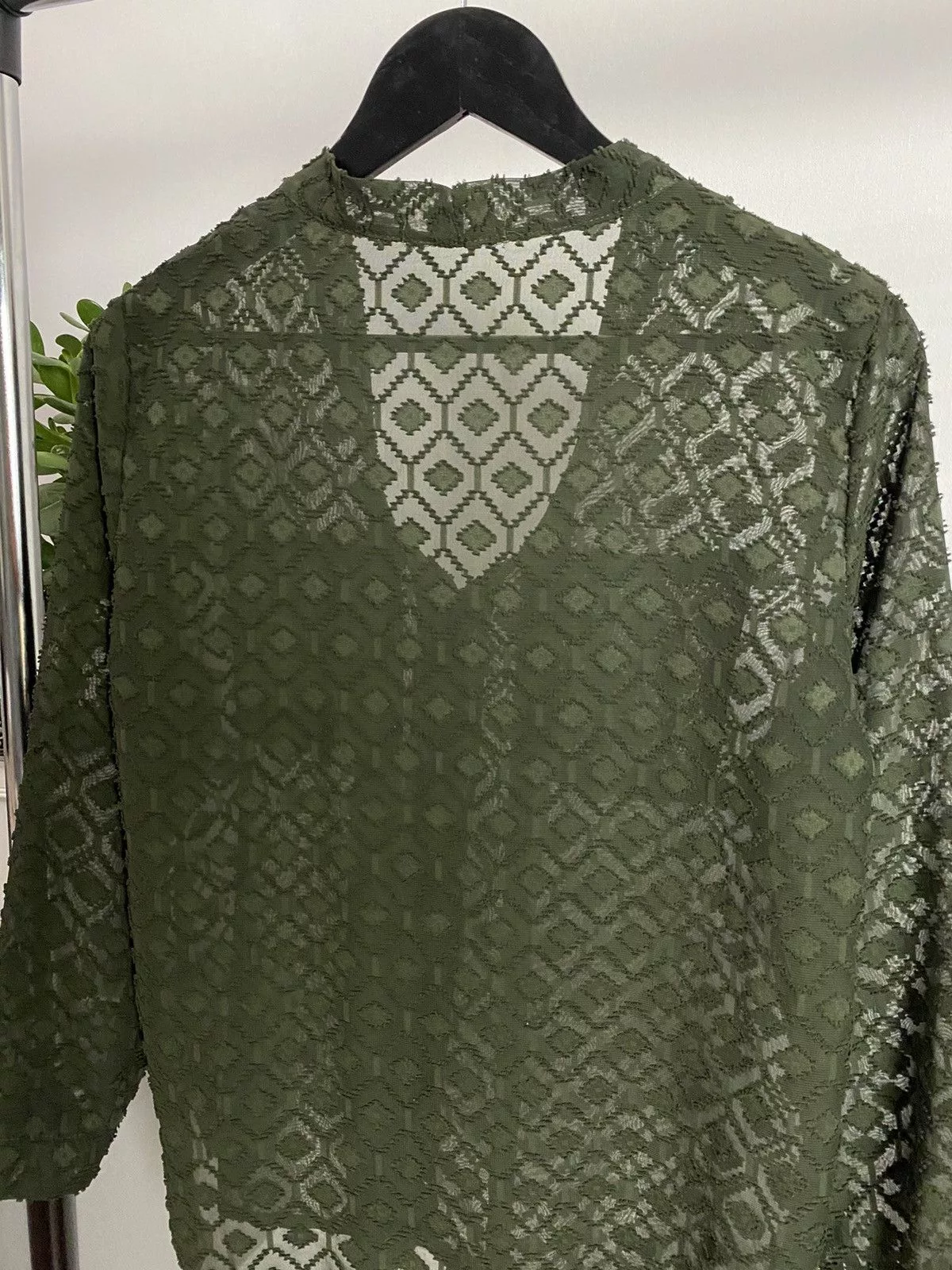Japanese Brand Sweaters Knitwear Japanese Brand × Vintage Vintage Mesh Long Sleeve Sweater Brown Avant-Garde