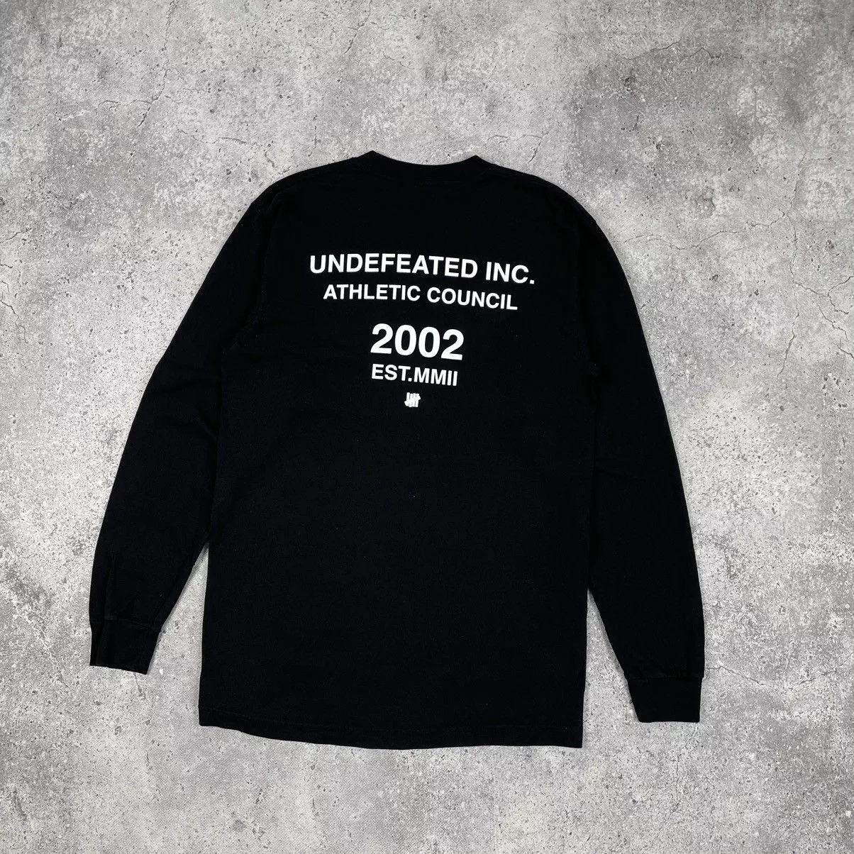 Undefeated Long Sleeve T Shirts Undefeated Long Sleeve T Shirt Black Streetwear